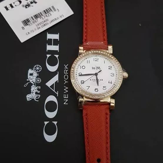 Coach Madison White Dial Red Leather Strap Watch for Women - 14502400 Buy Now By Coach