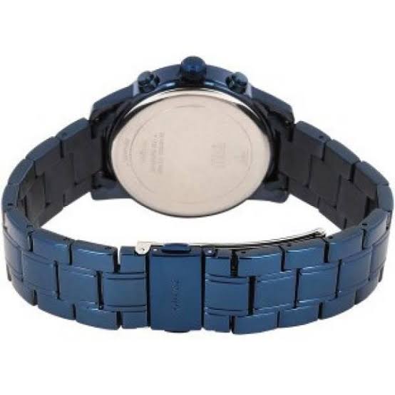 Guess F14 Chronograph Analog Blue Dial Blue Steel Strap Watch For Women - W0448L5 Buy Now By Guess