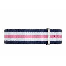 Daniel Wellington Classic Southampton White Dial Three Tone Nylon Strap Watch For Women - DW00100050 Buy Now By Daniel Wellington