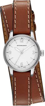 Burberry Utilitarian White Dial Brown Leather Strap Watch for Women - BU7848 Buy Now By Burberry