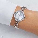 Swarovski Crystal Flower Silver Dial Silver Steel Strap Watch for Women - 5547622 Buy Now By Swarovski