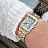 Fossil Raquel Three Hand Mother of Pearl Dial Two Tone Steel Strap Watch For Women - ES5305 Buy Now By Fossil