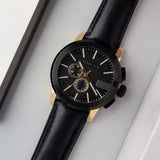 Gucci G Chrono Black Dial Black Leather Strap Watch For Men - YA101203 Buy Now By Gucci