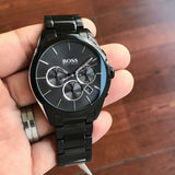 Hugo Boss Onyx Black Dial Black Steel Strap Watch for Men - 1513365 Buy Now By Hugo Boss