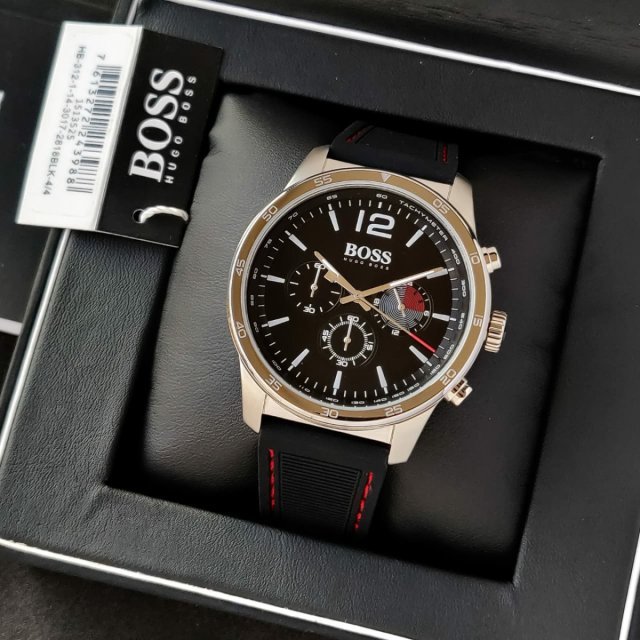 Hugo Boss Professional Black Dial Black Silicone Strap Watch for Men - 1513525 Buy Now By Hugo Boss