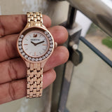 Swarovski Lovely Crystals Mother of Pearl Dial Rose Gold Steel Strap Watch for Women - 5261496 Buy Now By Swarovski