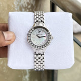 Swarovski Lovely Crystals Mini White Dial Silver Steel Strap Watch for Women - 5242901 Buy Now By Swarovski