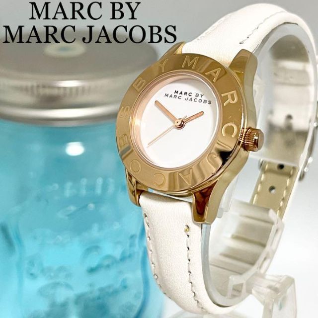 Marc Jacobs Mini Blade White Dial White Leather Strap Watch for Women - MBM1207 Buy Now By Marc Jacobs