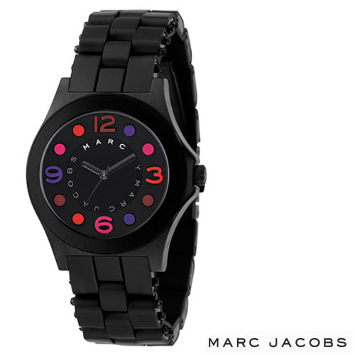 Marc Jacobs Pelly Black Dial Black Silicone Strap Watch for Women - MBM2543 Buy Now By Marc Jacobs