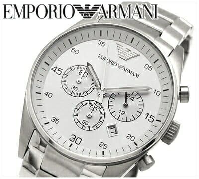 Emporio Armani Sportivo Chronograph Silver Dial Silver Steel Strap Watch For Men - AR5963 Buy Now By Emporio Armani
