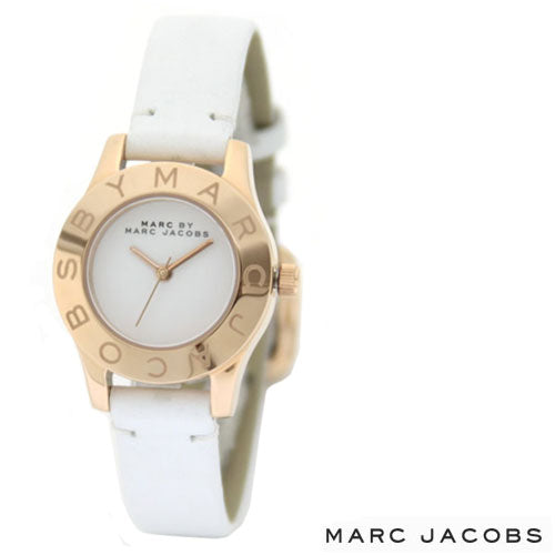 Marc Jacobs Mini Blade White Dial White Leather Strap Watch for Women - MBM1207 Buy Now By Marc Jacobs