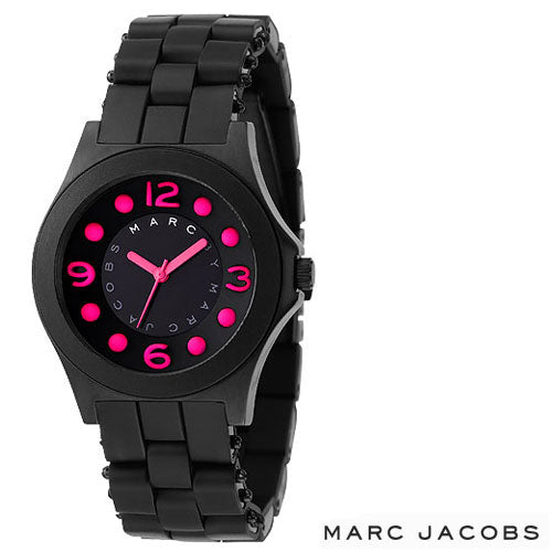 Marc Jacobs Pelly Black Dial Black Silicone Strap Watch for Women - MBM2508 Buy Now By Marc Jacobs
