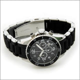 Marc Jacobs Rock Chronograph Black Dial Black Silicone Strap Watch for Women - MBM2551 Buy Now By Marc Jacobs