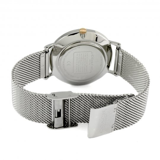 Coach Perry White Dial Silver Mesh Bracelet Watch for Women - 14503124 Buy Now By Coach