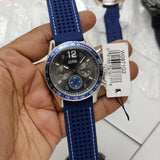 Guess Fleet Chronograph Black Dial Blue Rubber Strap Watch for Men - W0971G2 Buy Now By Guess