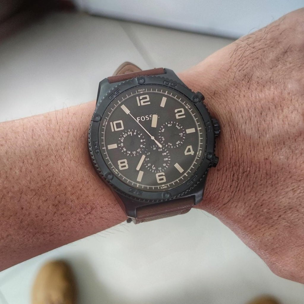 Fossil Brox Multifunction Brown Dial Brown Leather Strap Watch for Men - BQ2802 Buy Now By Fossil