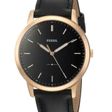 Fossil The Minimalist Black Dial Black Leather Strap Watch for Men - FS5376 Buy Now By Fossil