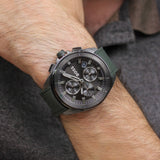 Hugo Boss Volane Chronograph Grey Dial Green Rubber Strap Watch For Men - 1513952 Buy Now By Hugo Boss