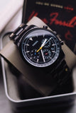 Fossil Goodwin Chronograph Black Dial Black Steel Strap Watch for Men - FS5413 Buy Now By Fossil