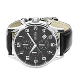 Hugo Boss Aeroliner Chronograph Quartz Black Dial Black Leather Strap Watch For Men - HB1512448 Buy Now By Hugo Boss