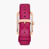 Michael Kors Monroe Three Hand White Dial Pink Leather Strap Watch for Women - MKO1029 Buy Now By Michael Kors