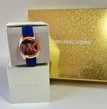 Michael Kors Janelle Three Hand Blue Dial Blue Rubber Strap Watch For Women - MK7140 Buy Now By Michael Kors