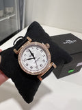 Coach Madison White Dial Black Leather Strap Watch for Women - 14503396 Buy Now By Coach