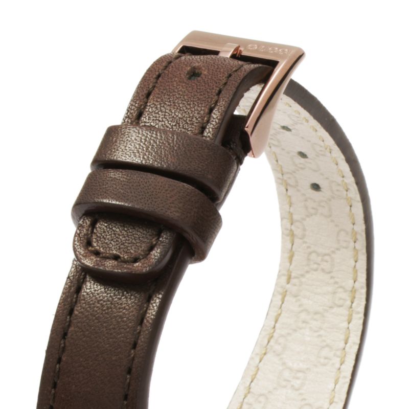 Gucci G Interlocking Brown Dial Brown Leather Strap Watch For Women - YA133504 Buy Now By Gucci