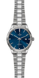 Tudor Style Automatic Diamonds Blue Dial Silver Steel Strap Watch for Men - M12710-0017 Buy Now By Tudor