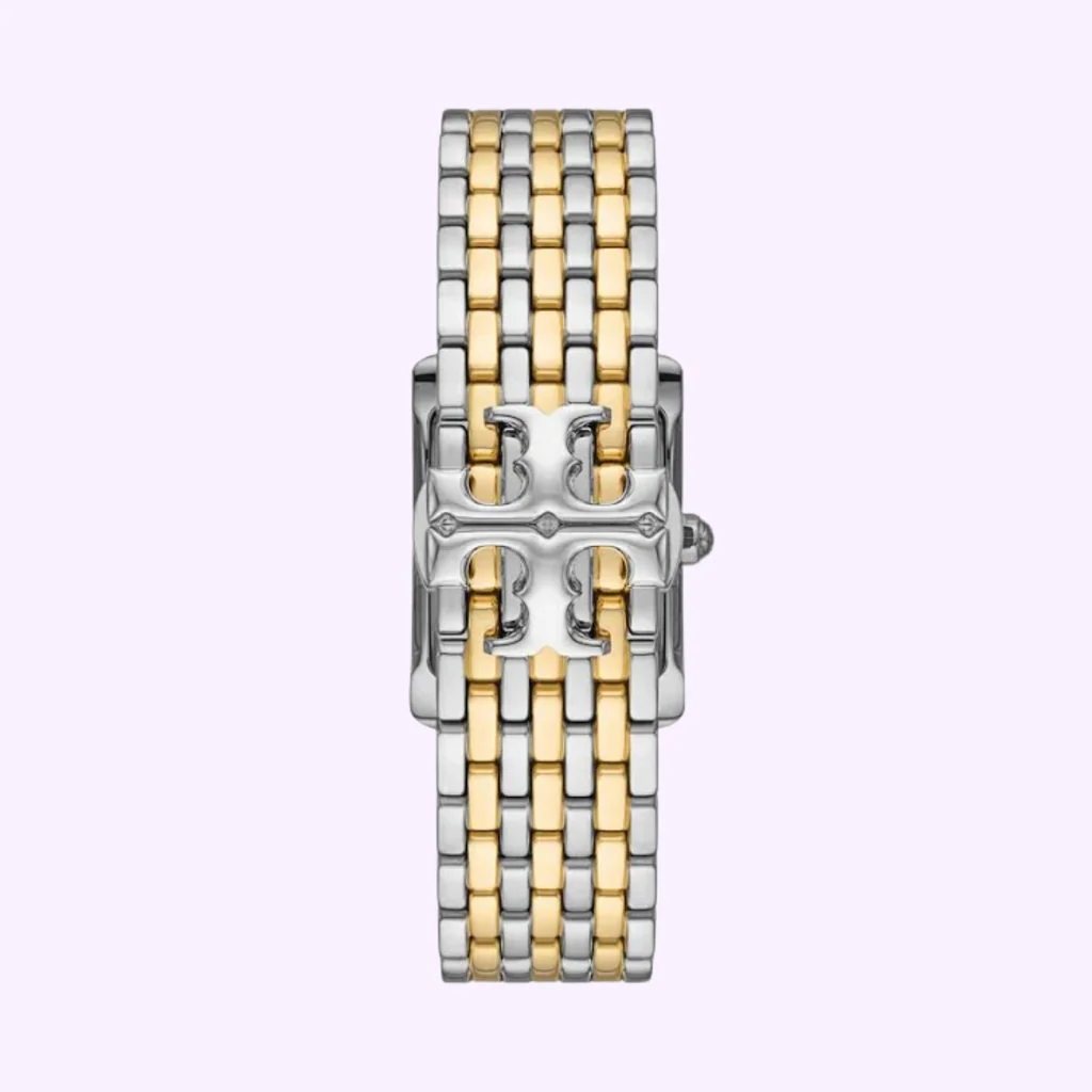 Tory Burch Eleanor White Dial Two Tone Steel Strap Watch for Women - TBW1070 Buy Now By Tory Burch