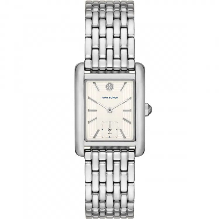 Tory Burch Eleanor White Dial Silver Steel Strap Watch for Women - TBW1069 Buy Now By Tory Burch