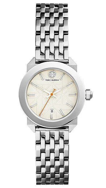 Tory Burch Whitney Ivory White Dial Silver Steel Strap Watch for Women - TBW8001 Buy Now By Tory Burch