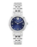Versace Daphnis Analog Blue Dial Silver Steel Strap Watch for Women - VEOCA0124 Buy Now By Versace