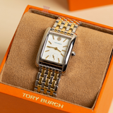 Tory Burch Eleanor White Dial Two Tone Steel Strap Watch for Women - TBW1070 Buy Now By Tory Burch