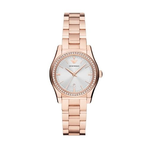 Emporio Armani Federica Analog Mother of Pearl Dial Rose Gold Steel Strap Watch for Women - AR11558 Buy Now By Emporio Armani