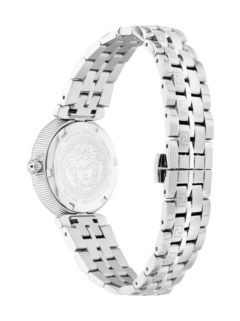 Versace Daphnis Analog Blue Dial Silver Steel Strap Watch for Women - VEOCA0124 Buy Now By Versace