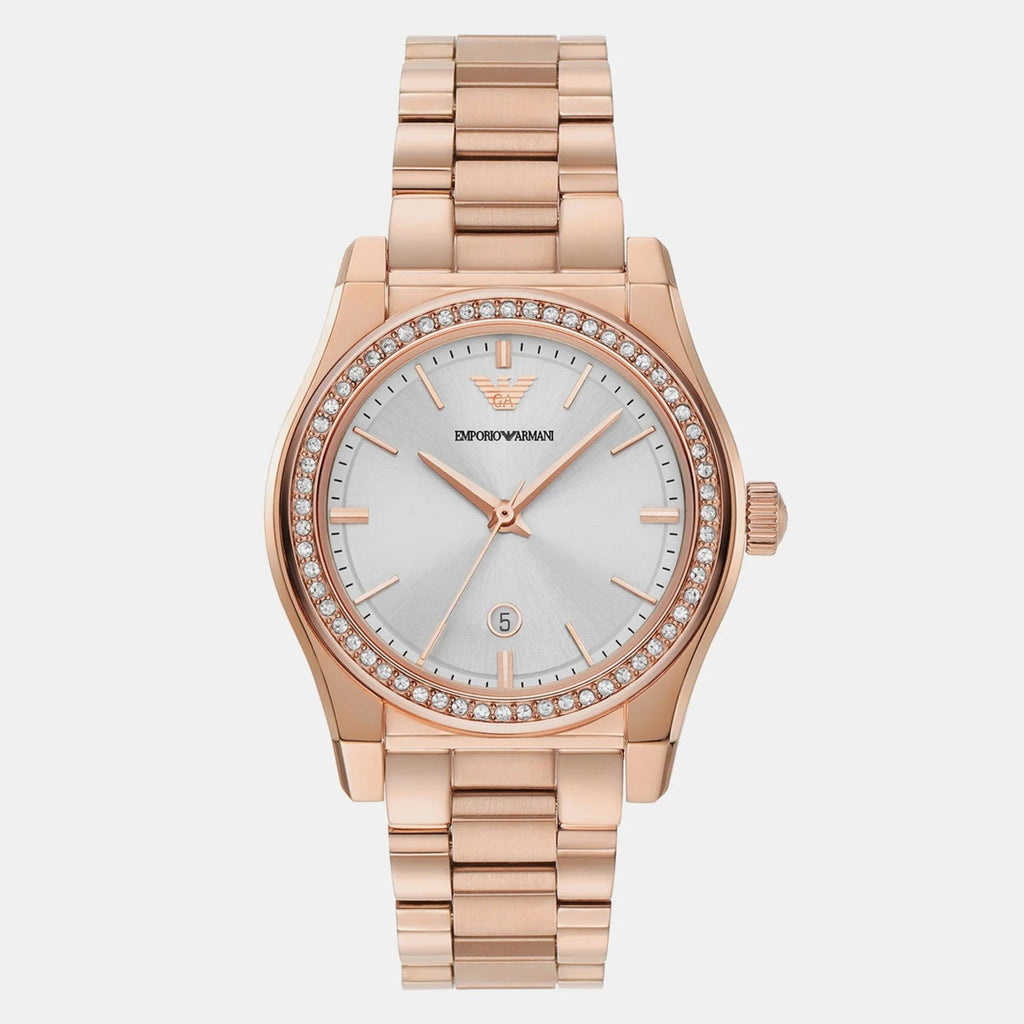 Emporio Armani Federica Analog Mother of Pearl Dial Rose Gold Steel Strap Watch for Women - AR11558 Buy Now By Emporio Armani