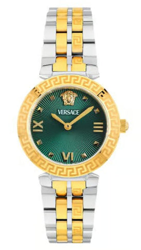 Versace Daphnis Quartz Green Dial Two Tone Steel Strap Watch for Women - VEOCA0424 Buy Now By Versace