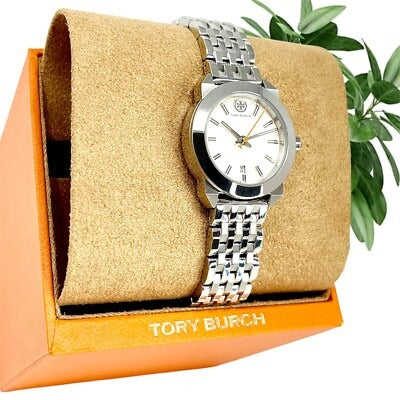 Tory Burch Whitney Ivory White Dial Silver Steel Strap Watch for Women - TBW8001 Buy Now By Tory Burch