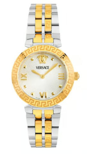 Versace Daphnis White Dial Two Tone Steel Strap Watch for Women - VEOCA0324 Buy Now By Versace