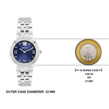 Versace Daphnis Analog Blue Dial Silver Steel Strap Watch for Women - VEOCA0124 Buy Now By Versace