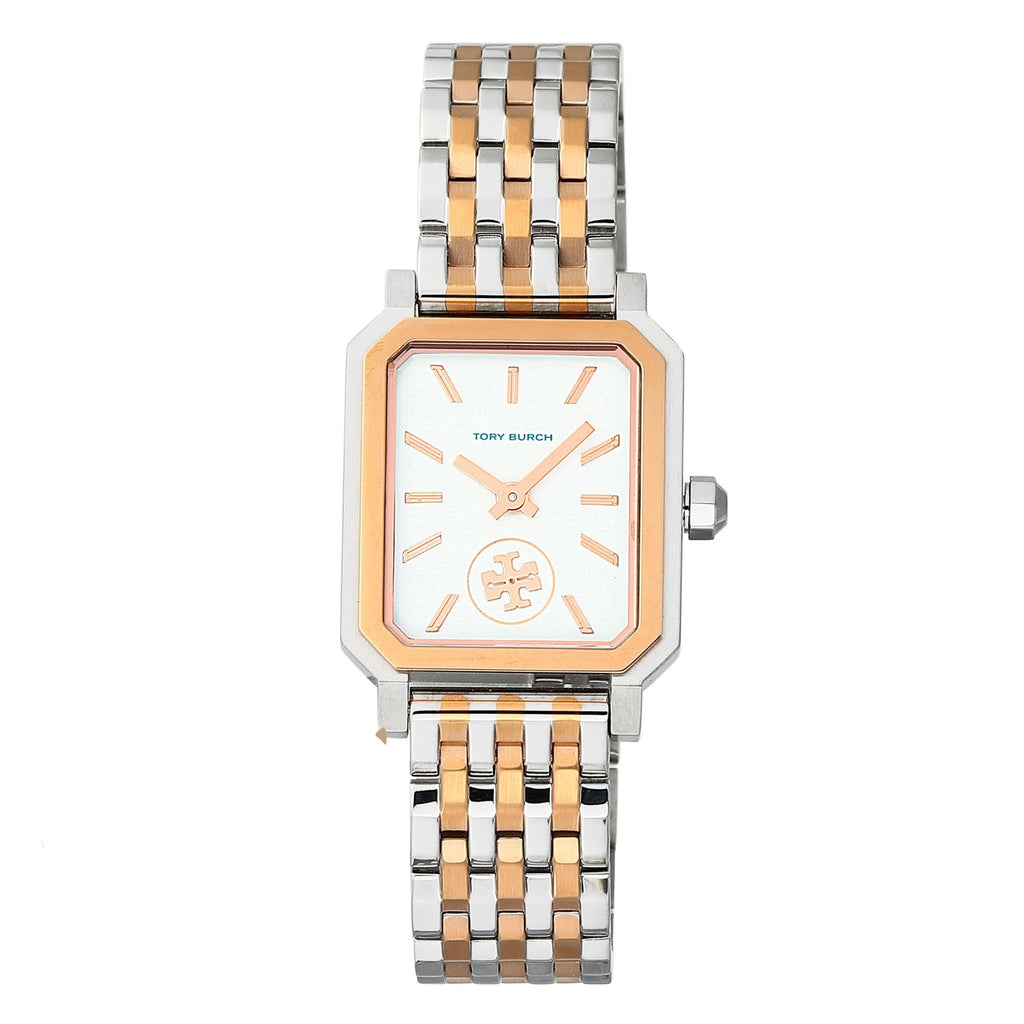 Tory Burch Robinson White Dial Two Tone Steel Strap Watch for Women - TBW1509 Buy Now By Tory Burch