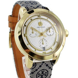 Tory Burch Classic Chronograph White Dial Grey Nylon Strap Watch for Women - TBW1035 Buy Now By Tory Burch