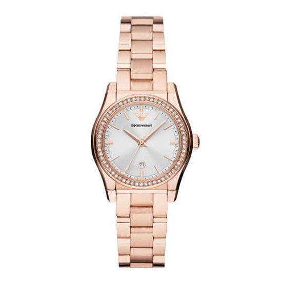 Emporio Armani Federica Analog Mother of Pearl Dial Rose Gold Steel Strap Watch for Women - AR11558 Buy Now By Emporio Armani