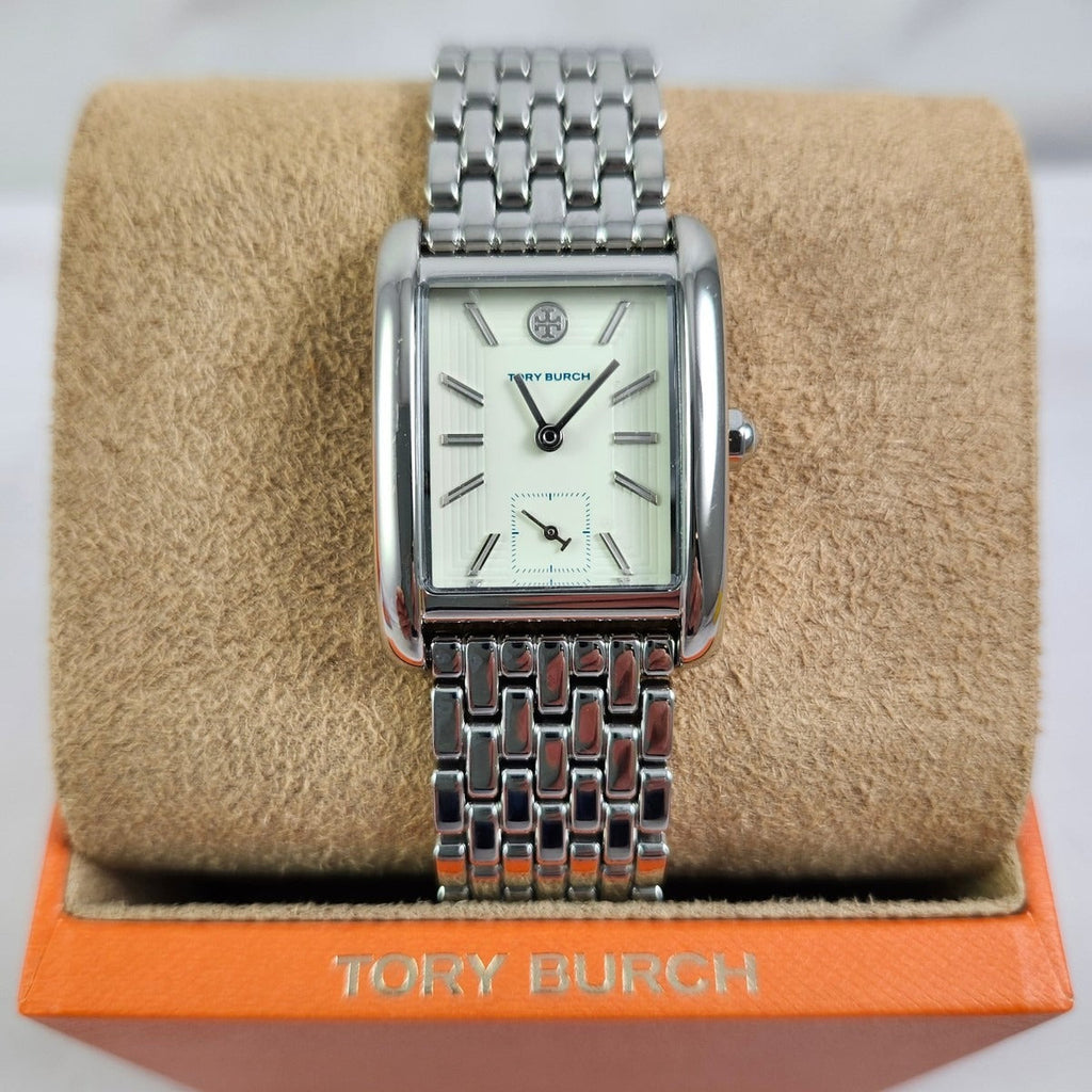 Tory Burch Eleanor White Dial Silver Steel Strap Watch for Women - TBW1069 Buy Now By Tory Burch