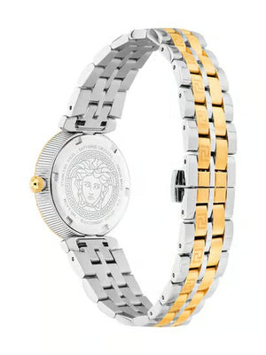 Versace Daphnis White Dial Two Tone Steel Strap Watch for Women - VEOCA0324 Buy Now By Versace