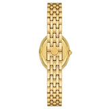 Tory Burch Oval White Dial Gold Steel Strap Watch for Women - TBW6032 Buy Now By Tory Burch