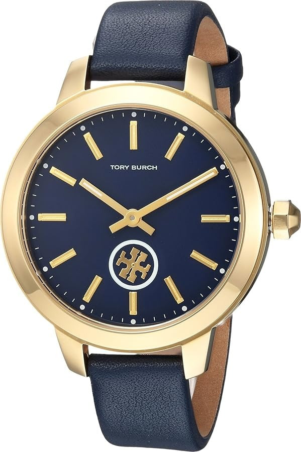 Tory Burch Collins Quartz Blue Dial Blue Leather Strap Watch for Women - TBW1203 Buy Now By Tory Burch