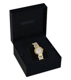 Versace Daphnis White Dial Two Tone Steel Strap Watch for Women - VEOCA0324 Buy Now By Versace