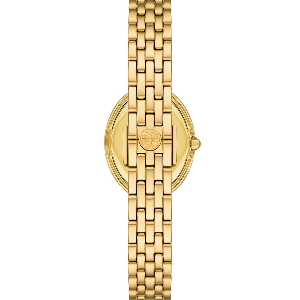 Tory Burch Oval Mother of Pearl Dial Gold Steel Strap Watch for Women - TBW6034 Buy Now By Tory Burch